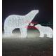 Christmas lighted polar bear