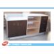 MDF Laminated Shop Cash Counter With Drawers , Common Style Retail Desk Counter