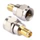 Nickel Plating Antenna Transfer Connector F Type Male Plug To Female Jack Straight