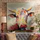 Home Decor Cattle Pattern Bedroom Wall Art Canvas 30x40 Cm ISO Approved