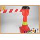 9 meters Extensible 2 width Nylon Webbing Traffic Cone Topper in Yellow / Black and Red / White