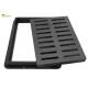 Rectangle Composite BMC Gully Gratings FRP Gutter Manhole Covers With Frames