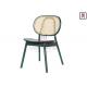 Ash Wood Round Cane Back Armless Dining Chair 0.36cbm