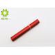 Cylinder Shape Empty Eyeliner Container Red Color Aluminum Material Made