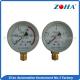 Acetylene Medium Brass General Pressure Gauge With Bottom Mounting 63mm