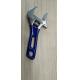 Light weight adjustable spanner (short style), 140mm, maximum opening 30mm, alloy steel forged, chrome plated