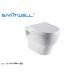 Bathroom Sanitary Wall Mounted WC Bowl Ceramic Ware Wall hung Toilet  Seat Cover