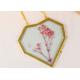 Glass love heart shape gold lace copper girls gift photo frame dried flower clip plant specimen clip wholesale