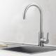 Brushed SUS 304 Goose Neck Stainless Steel Faucet