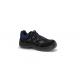 black suede leather and mesh rubber outsole cemented safety shoes