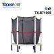 Indoor bungee mini trampoline with safety net