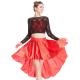 MiDee 2 Pieces Lace long Sleeves Sequined Dance Costume Latin Lyrical Dress