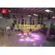 Rotating LED lighting Yellow Aluminum Square Truss 6 Channel DMX 512 Control