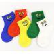 Smile Face Kids Colorful Socks / Kids Fashion Socks Knitted Snagging Resistance