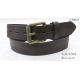 3.90cm Width Zinc Alloy Buckle Male Leather Belts , Special Patterns Mens Brown Belt For Jeans