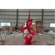 2.7m Red Painted Stainless Steel Flame Sculpture Outdoor Decoration