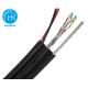 Outdoor UTP CAT5E Cable Pure Copper LAN Cable With Power And Messenger
