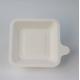 110mm Oilproof Square Compostable Plates , Waterproof Disposable Bagasse Plates