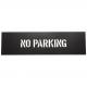 Custom Design No Parking Letter Stencil PVC For Public Place Black