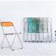 Portable Indoor Outdoor Chair Transparent Metal Plastic Folding Chairs