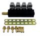 Grey Injector Rail LN-LIG1S For 167HZ 2 Ohm LPG CNG Sequential System