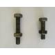 Mild Steel Hex Bolt And Nuts BSW Natural Finish Stud Nut Bolt