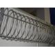 Razor Concertina Barbed Wire Galvanized Blade Fence For Security Perimeter