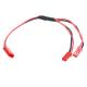 Red Color Cable Wire Assemblies 2.54mm Pitch Jst SYP 200mm Length