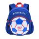 Blue 3D Football Backpack / Cute Cartoon Knapsack For Boys