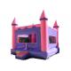 Purple And Pink Inflatable Bounce House / Blow Up Trampoline With Basketball Frame