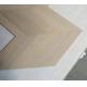 White Stained Oak Chevron Engineered Wood Flooring, Premium Grade