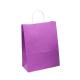 Uncoated Lining Purple Paper T Shirt Bags Sustainable For Gift Clothes Shopping