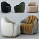 Leather Finishing Fogia Barba Armchair For Hotel Presidential Suite Furniture