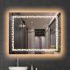 Touch Sensor Wall Mounted LED Mirror Rectangle shape 4mm thickness