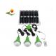 5200mah Li Battery Solar Home Lighting System With 3PCS 3W Bulbs