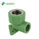 PPR Pipe Fitting Female Thread Elbow Wall Plate Included for Hot Water Transportation