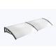 100x80 Solid Polycarbonate Awning Household Application White Holder