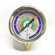 Glass Ammonia Refrigeration Pressure Gauge 300 Psi 80mm Water Chiller Manometer