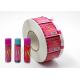 Hard - Wearing Custom Adhesive Labels Pink Color Non Toxic For Lip Balm