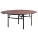 30*30*1.2mm Iron Powder Coated Round Hotel Banquet Table For Dining