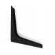 L Shaped Furniture Parts Powder Spraying 170mm Black Metal Sofa Legs