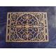 Van - T Square Cast Iron Doormat Hollow Design Rusty Color Cast Iron Floor Mat