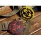 Resident Evil Zombie Rescue Team Velcro Armband PVC Patches For Clothes