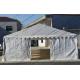 6 X 12m Outdoor Event Tent White Color Pvc Cover With Transparent Church Windows
