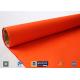 0.2mm Orange Acrylic Coated Fiberglass Cloth High Temperature Resistant