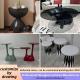 Modern Coffee Table Set Fiberglass For Living Room Bedroom