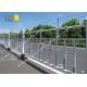 Customized Sliver Pedestrian Safety Fence Anti Climb Garden Fence Guardrail