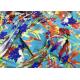 Mini Floral Printed Bikini Fabric Material , 180gsm Lycra Bathing Suit Fabric