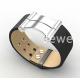 Top Quality Europe Fashion Stainless Steel Genuine Leather Silicone Bangle Bracelet ADB255
