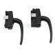 Customized Oblique Black Door And Window Handles Anti Rust Aluminum Alloy